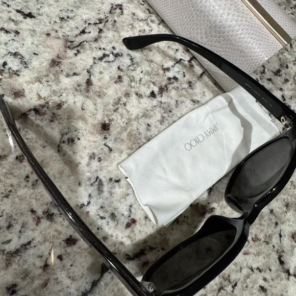 Jimmy Choo Elegant Black sparkle ✨ Sunglasses - Picture 8 of 16